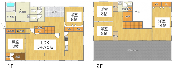 ①広い家間取り図
